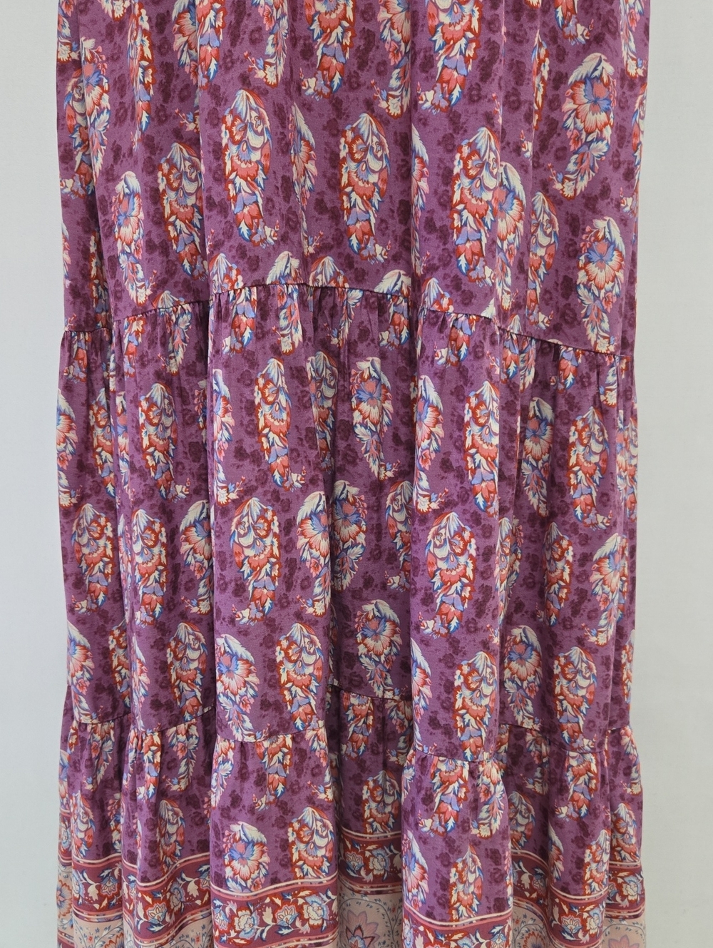 Natural Life Evangeline V-Neck Maxi Dress SIze L Purple Floral - Picture 12 of 16